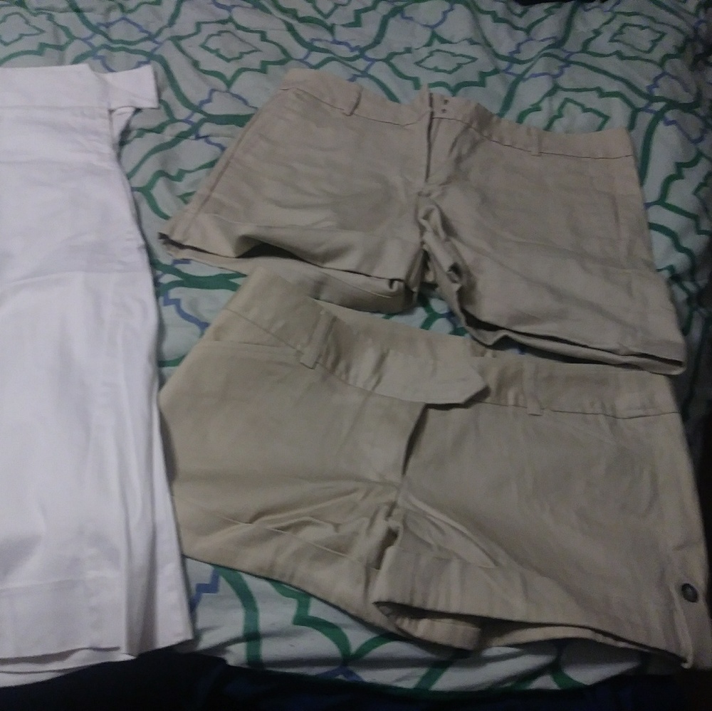 White are size 11. Short tan one 13. Other tan 10